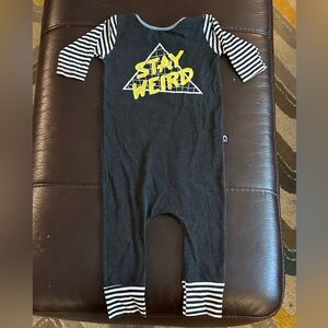 RAGS Romper, STAY WEIRD, 3-4Y